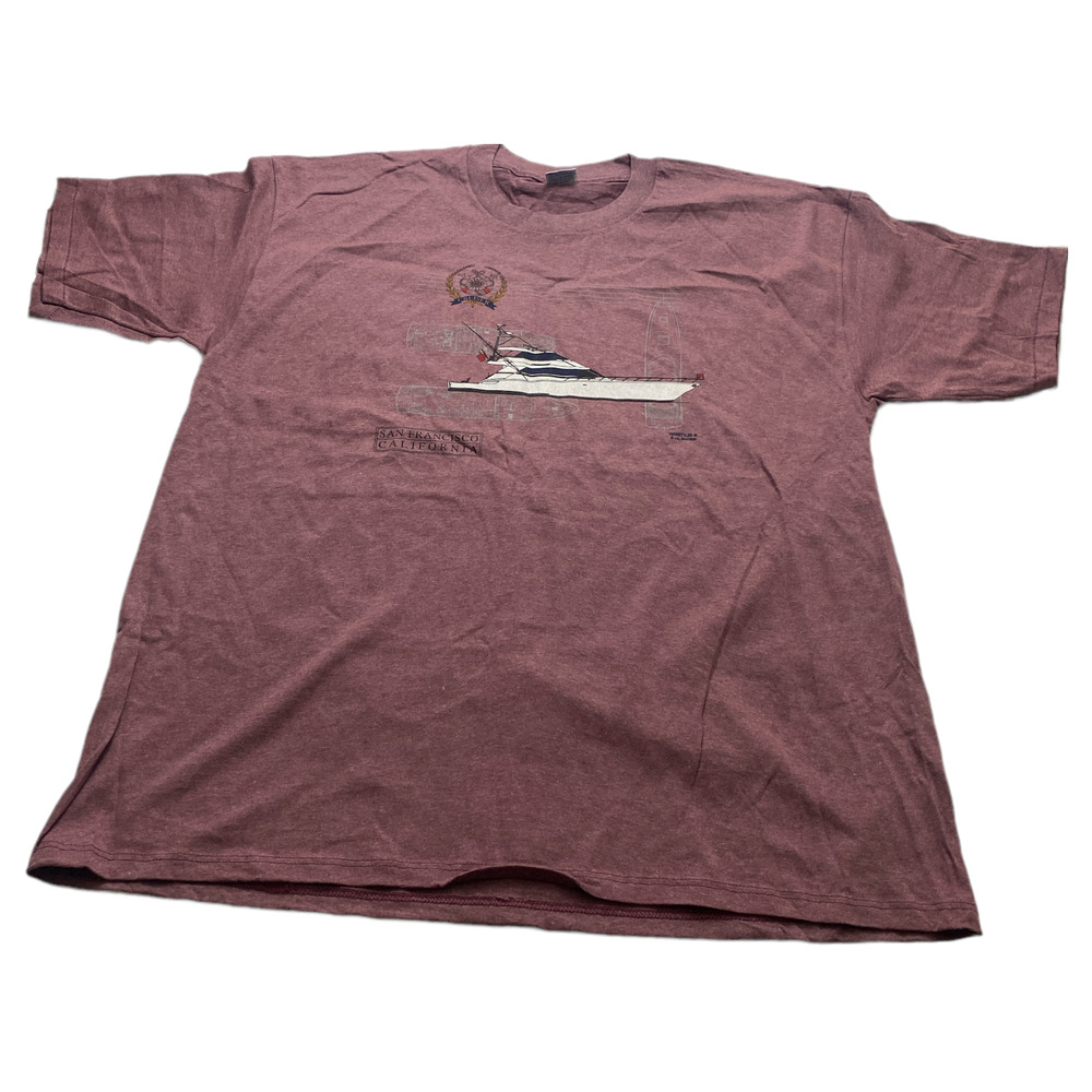 NWOT Vintage San Francisco CA Cruiser Yacht Cal Cru T-Shirt SZ-XXL